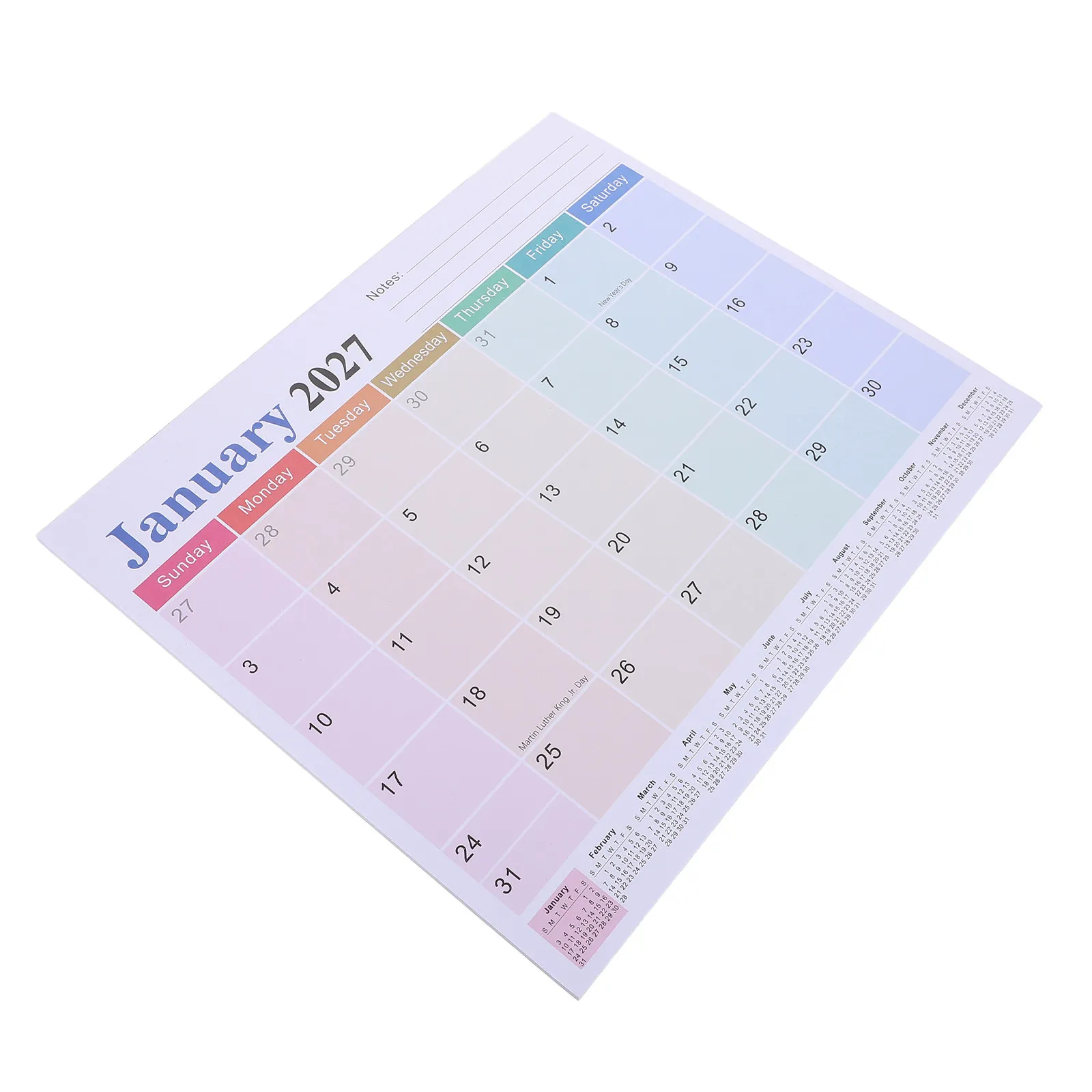 Magnetic Refrigerator Calendar 18 Month Academic Monthly Planner January 2027 to June 2028 for Kitchen