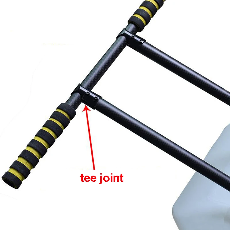 Trépied à trois voies en alliage d'aluminium D20mm à 20mm, 6 pièces, train d'atterrissage, Tube en carbone, adaptateur de support de connecteur fixe pour UAV