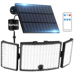 solar led light outdoor garden decoration 234LED Lights With 4 working mode IP65 waterproof Solar Motion Sensor Wall Lamps