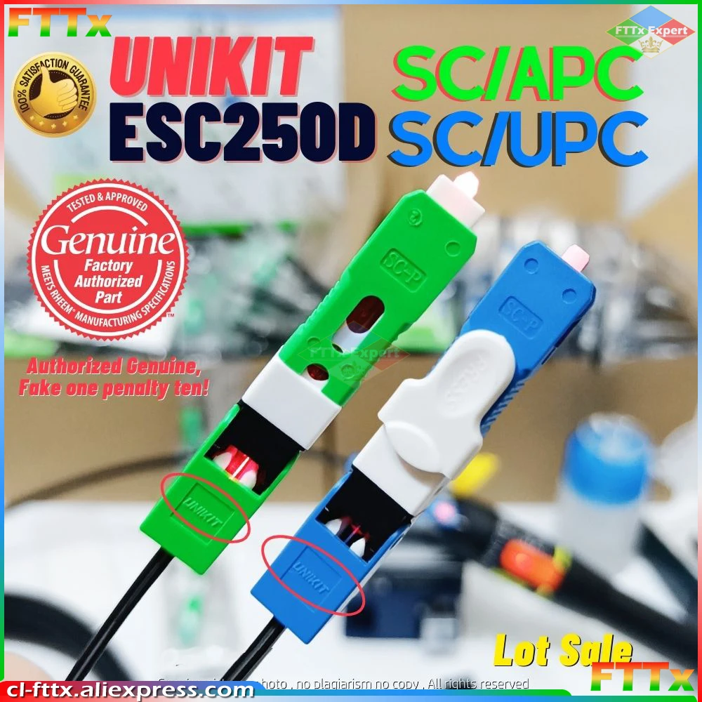 

Бесплатная доставка, UNIKIT ESC250D SC APC UPC одномодовый волоконно-оптический Быстрый коннектор FTTH SM, оптоволоконный Быстрый коннектор