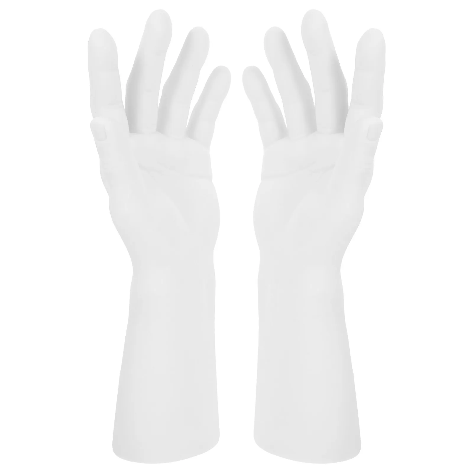 

2Pcs Multi Function Hand Jewelry Holder Lightweight Stable 3D Hand Form Stand for Rings Gloves Bracelets Watches Desktop Store