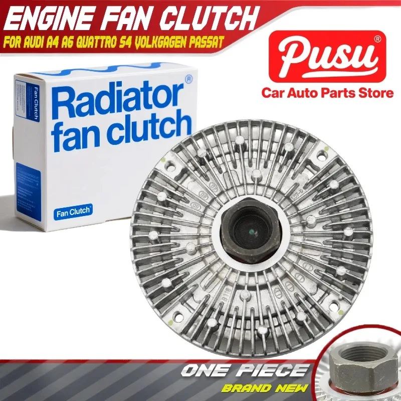 

PUSU Cooling Fan Clutch for Audi A4 A6 Quattro S4 96-05 VW Passat 98-05 078121350A, 2597, 130-0143