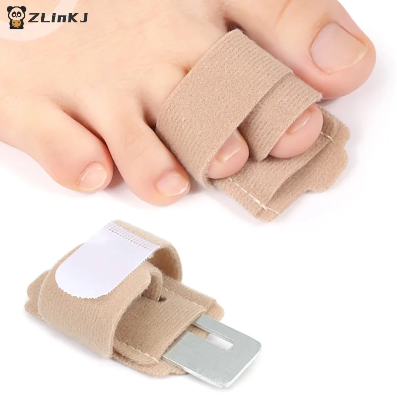 ▶ 1 Stuks Hamer Teen Stijltang Teen Spalken Bandages Voor Corrigeren Hamerteen Scheve & Overlappende Tenen Protector