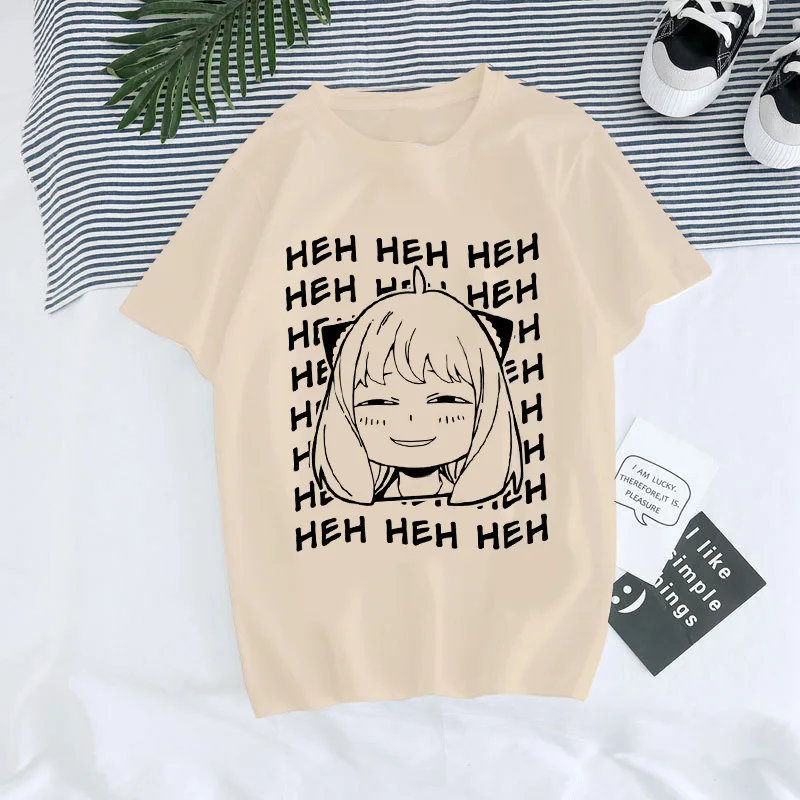 Japanese Anime Spy X Family Anya Forger Graphic Print T Shirt Streetwear Men Women Fashion Short Sleeve Unisex T Shirt Tops