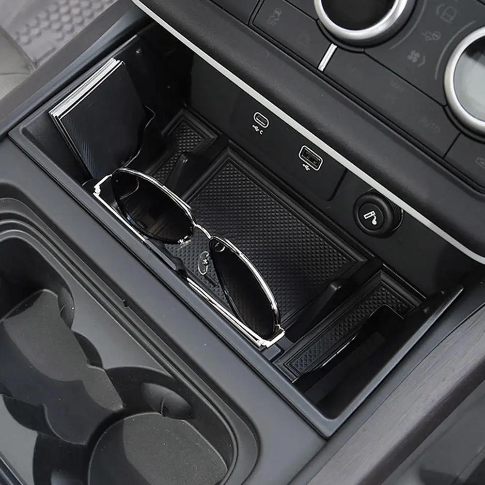 Center Console Storage Box Tray For Land Rover Defender 90 110 130 2020-2026 Armrest Organizer Bin Interior Accessories