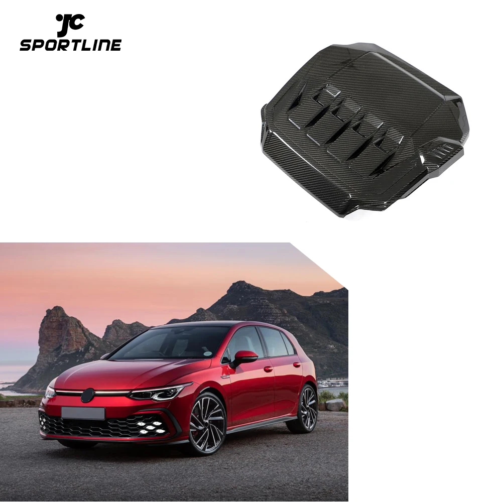 MK8 GTI Dry Carbon Fiber Car Front Engine Hood Bonnet Cover for VW Golf 8 MK8 GTI 2021-2023
