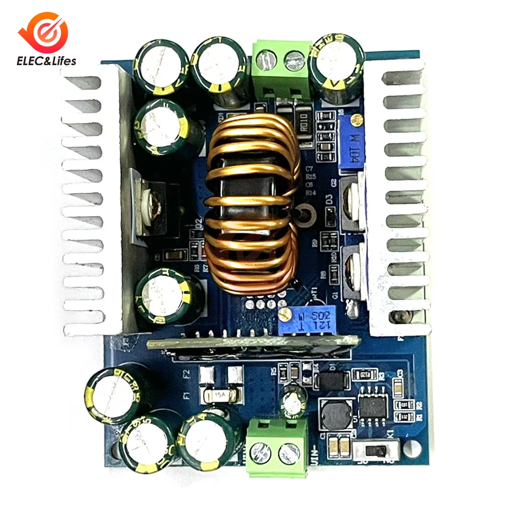 500W 18A DC-DC Buck Converter Step Down Module Constant Current LED Driver Power Step Down Voltage Module Electrolytic Capacitor