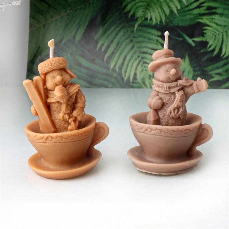 Y4QE Christmas Silicone Mold Crafting and Festival Decors Moulds Silicone Texture Present for Hand-Making Enthusiasts