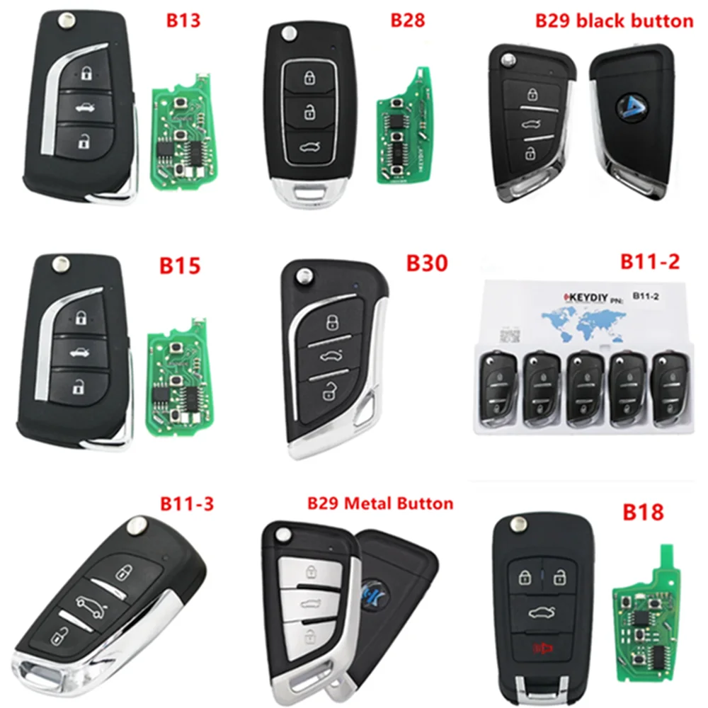 

Универсальный пульт дистанционного управления KEYDIY B series B28 B29 B15 B13 B30, 5 шт./партия, с 3 кнопками, для KD200, KD900, KD900 +, URG200, мини-пульт дистанционного управления KD
