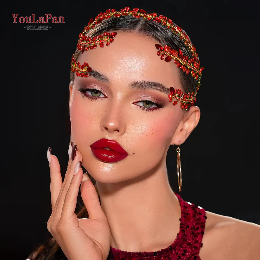 

YouLaPan Shining Rhinestone Bridal Headband Wedding Headpiece Banquet Party Hair Accessories Woman Headwear Bride Tiara HP496