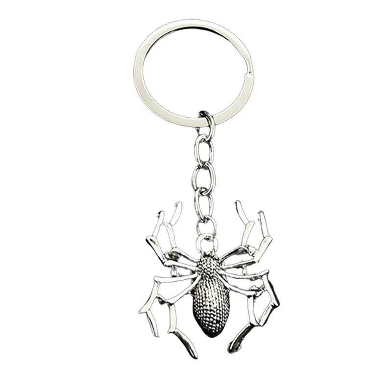 LLavero de araña personalizado para hombre y mujer, llavero de Metal, accesorio de bolso, llavero de coche