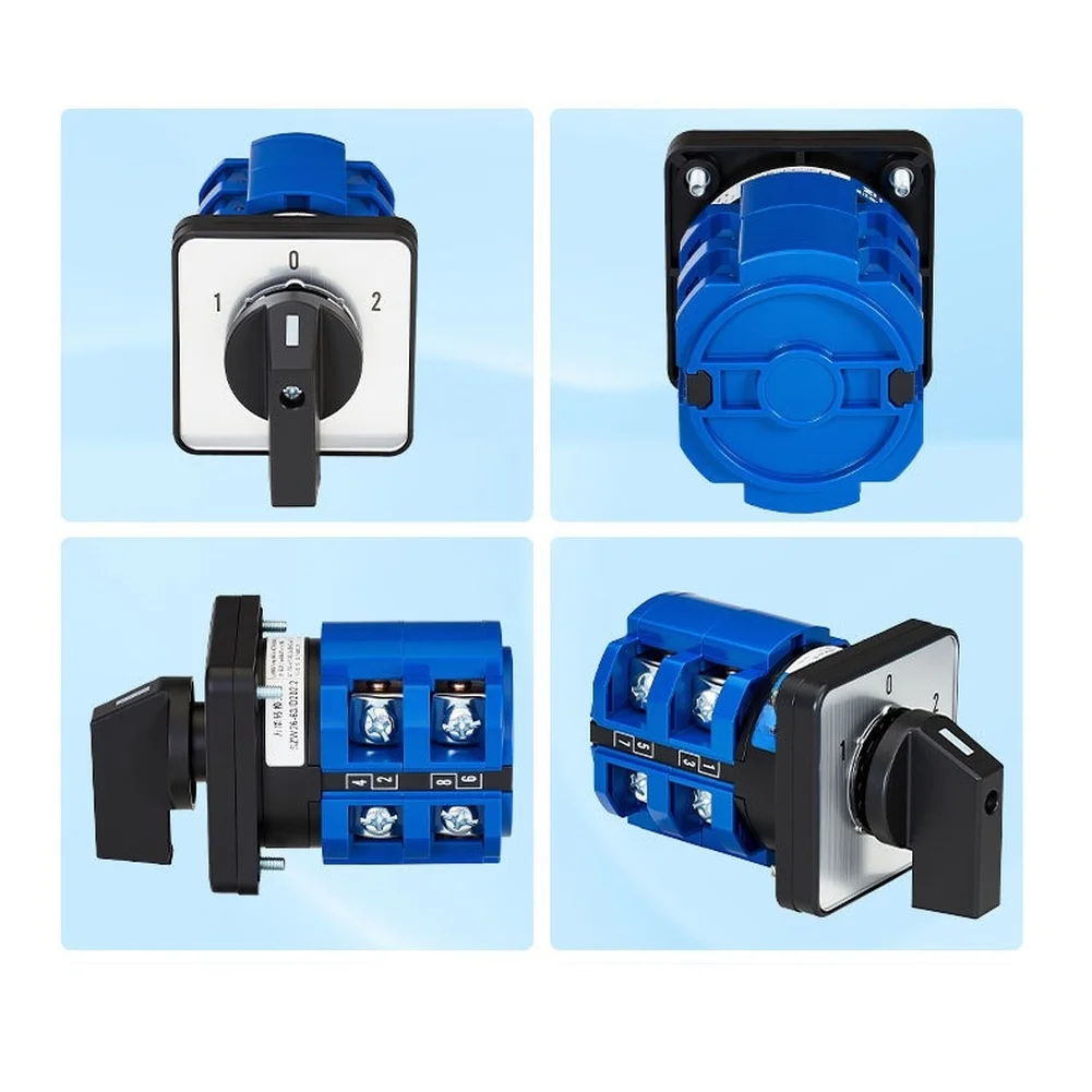 1Pc 63A 3 Position Rotary Changeover Switch SZW26-63 For AC440V 660V Industrial Electrical Panel Control Cam Selector