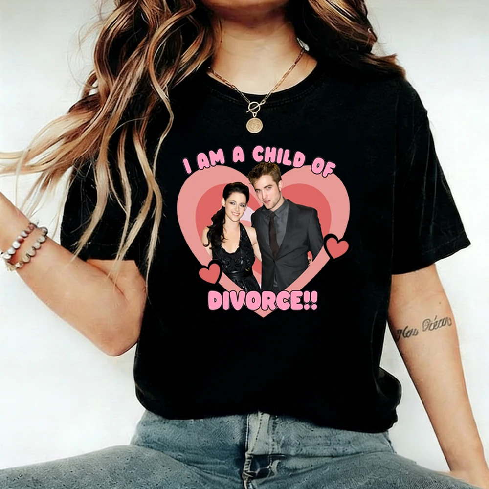 2026 Twilight T-shirt Bella and Edward Shirt Kristen Stewart Robert Pattinson Graphic Tee Y2k Twilight Saga Merch Harajuku Tops