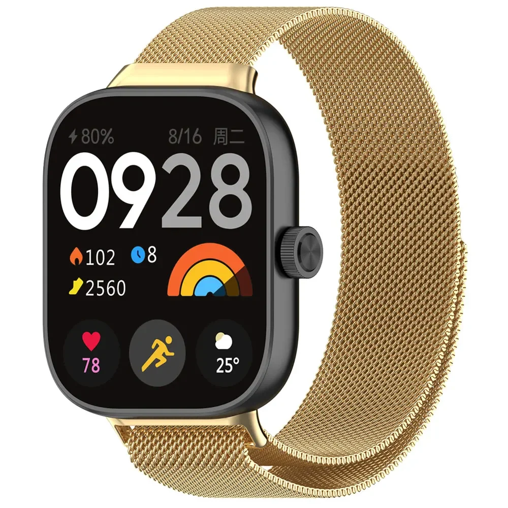 샤오미 레드미 워치 4 스테인리스 스틸 스트랩, 금속 팔찌 2, 시계 밴드 교체 스마트 워치