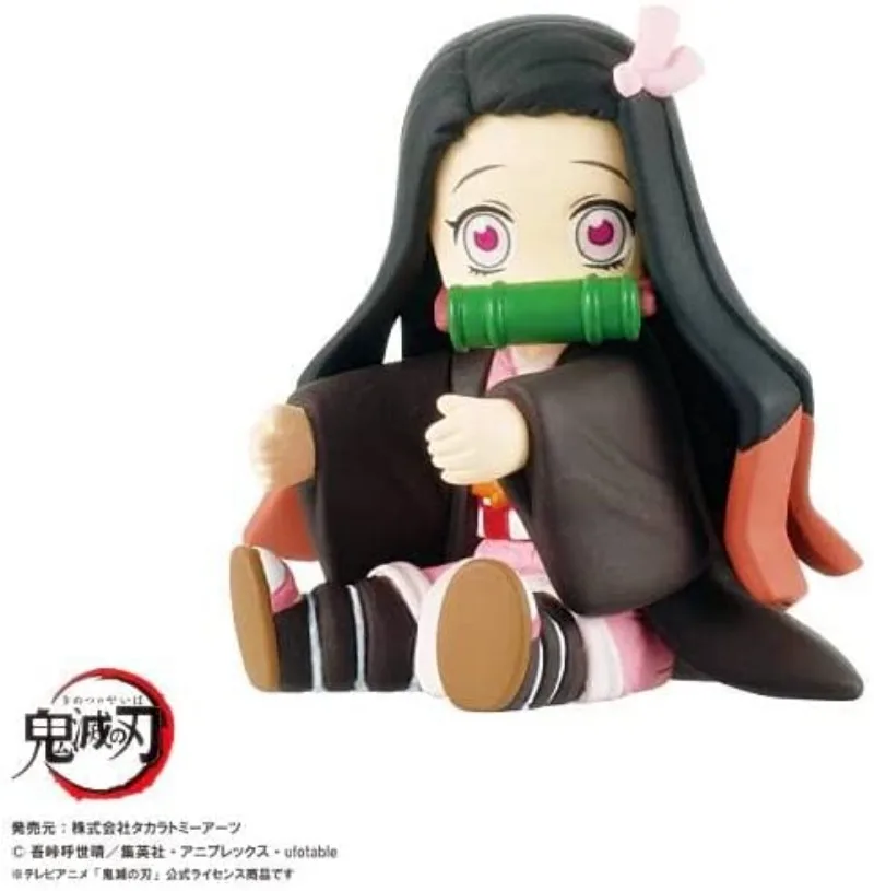 ดาบพิฆาตอสูร: คิเมทสึ โนะ ไยบะ คามาโดะ ทันจิโร่ คามาโดะ เนซึโกะ ฟิกเกอร์ตั้งโต๊ะ รุ่น Q คอลเลคชั่น กาชาปอง