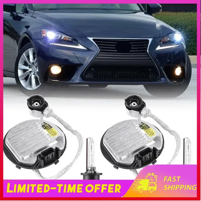 

2pcs Xenon Ballast & Bulb Kit Control Unit Module Compatible for New Lexus GS LX RX 350 450h 570 8110775020 Accessories