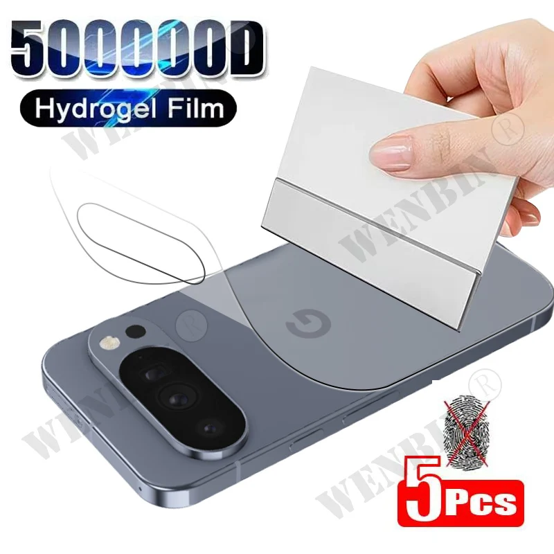 5 uds película trasera de hidrogel para Google Pixel 10 9 Pro XL Protector de pantalla para Google Pixel 10 película trasera