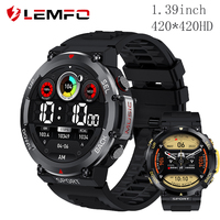 LEMFO Smart Watch Men 1.39'' 420*420 HD Screen IP68 Waterproof Bluetooth Call Music Play Sport 420mah LF33 Smartwatch Men 2024