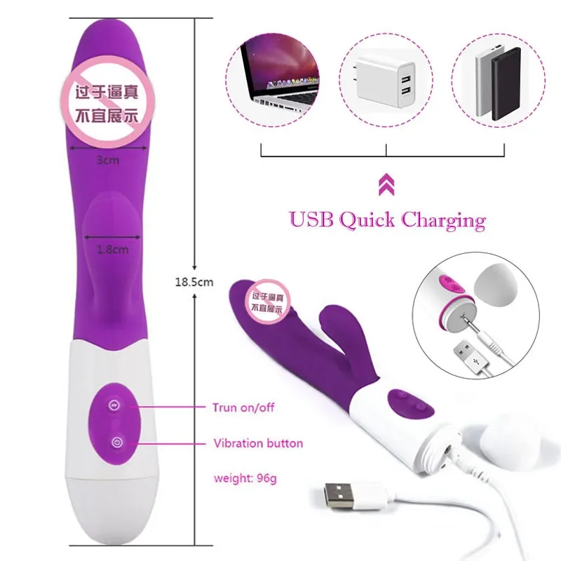 G Spot Vibrator for women Dual Vibration Silicone Waterproof Erotic toys Sex shop Masturbation Superior medical Sex Prod