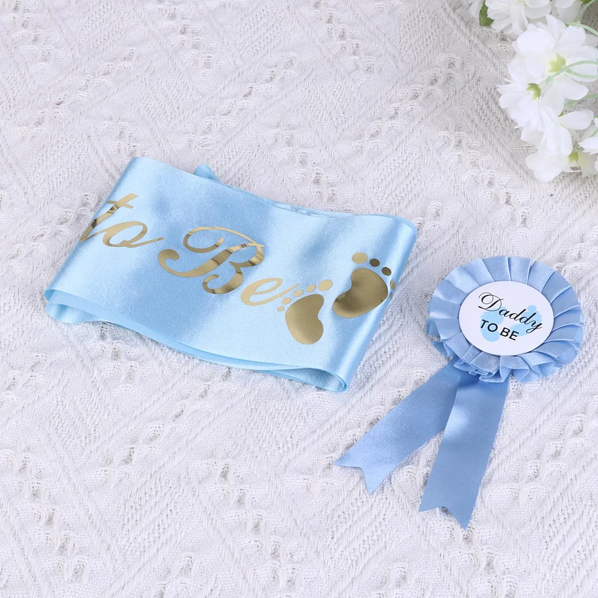 

Set Decoration Letter Print Etiquette Belt Birthday Theme Daddy Mommy Breastpin Premium Cloth Decorations Favors