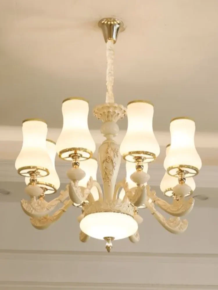 Zinc alloy European style living room chandelier beauty garden bedroom dining room study lamp