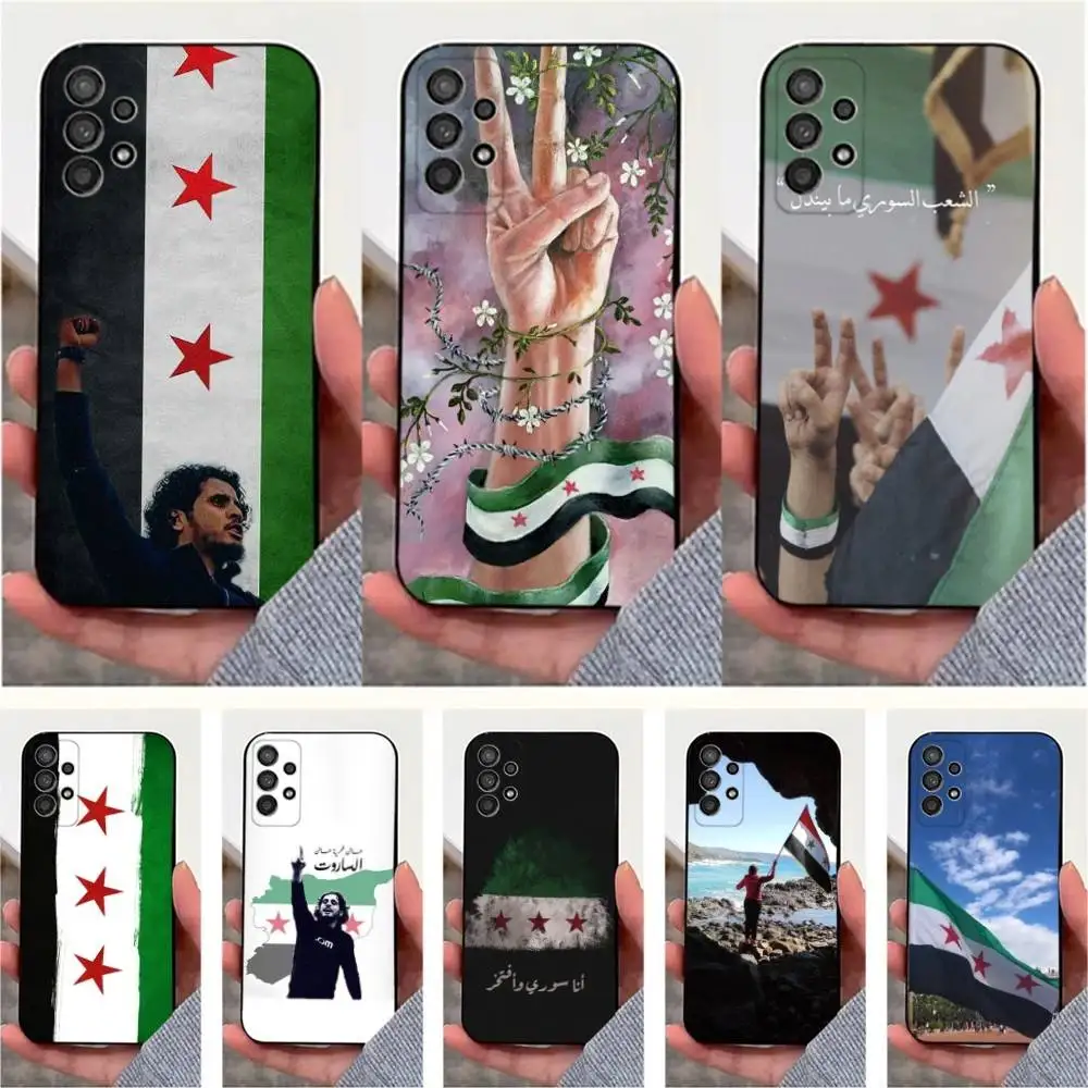 

Syrian Flag Revolution Phone Case For Samsung S25,S24,S23,S22,S20,S21,S10,Ultra,Plus,Lite,FE,Soft Silicone Black Cover