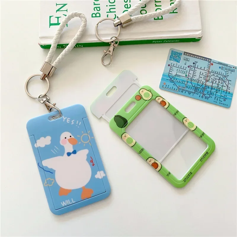 Cute Cartoon Card Holders Women Men Business Credit Card Holder Bank ID Holders Badge Kid Student Supplies Bus Card Cover Case