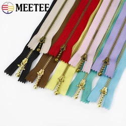 5/10Pcs 12-40cm 3# Metal Zipper For Sewing Auto-lock Close-end Zip Bag Garment Pocket Zippers Repair Kits DIY Tailor Accessories