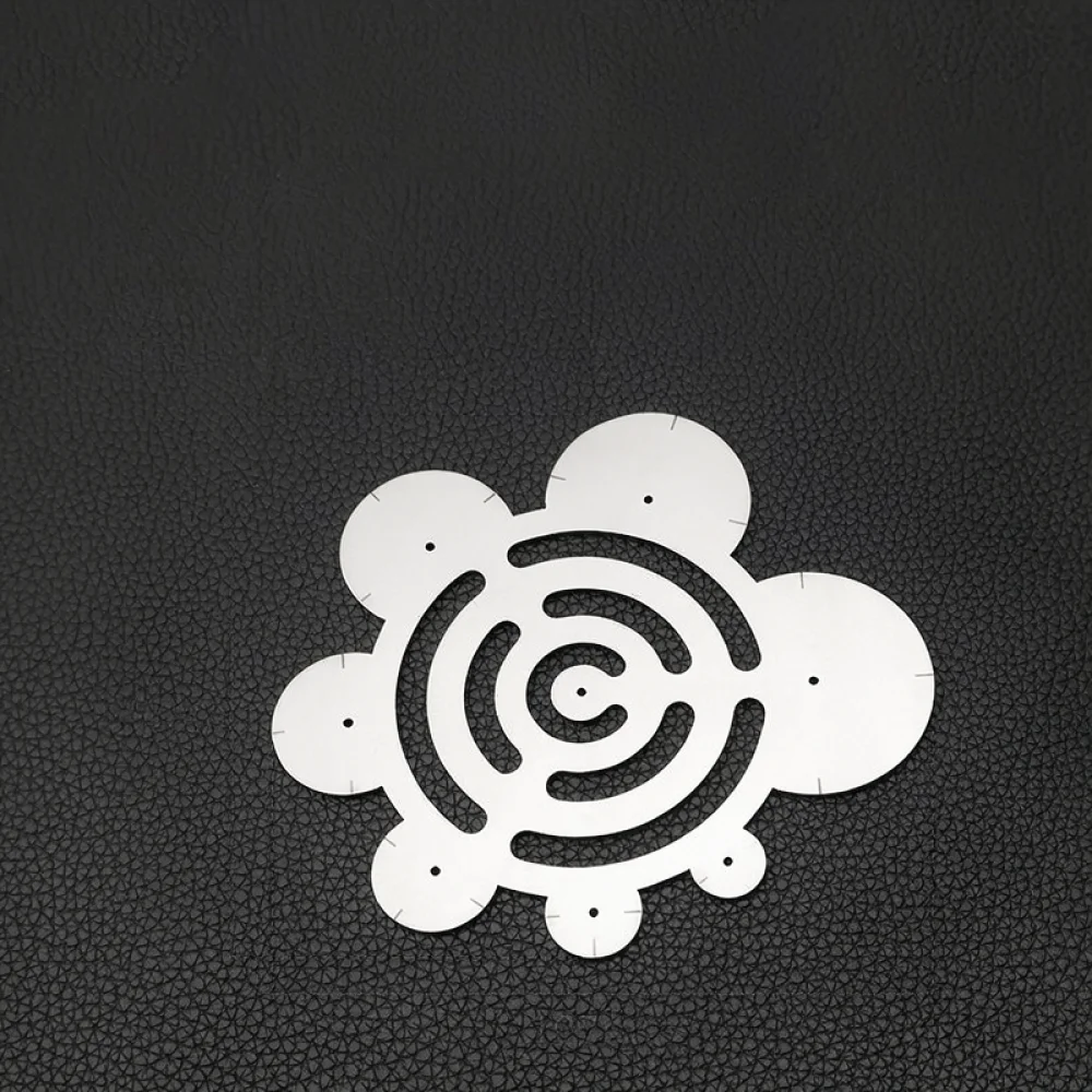 Durable Corner Radius Template Metal Tool For Leather Crafting Accurate Pattern Drawing Ruler For Handmade DIY