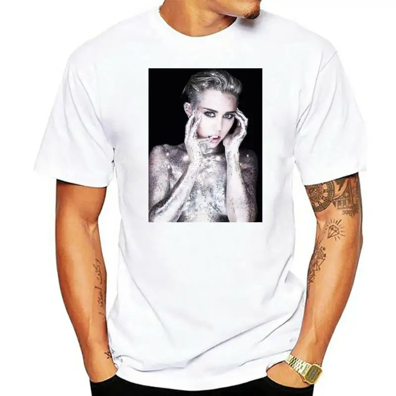 Men t-shirt Miley Cyrus Face T Shirt tshirt Women t shirt