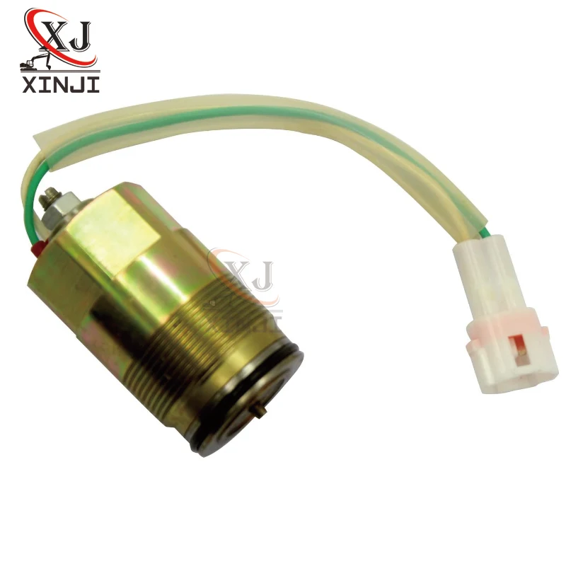 K3V112 MC609-74211220 Solenoid Solenoid Valve Excavator with Black Plug and Screw for Kobelco SK200-6