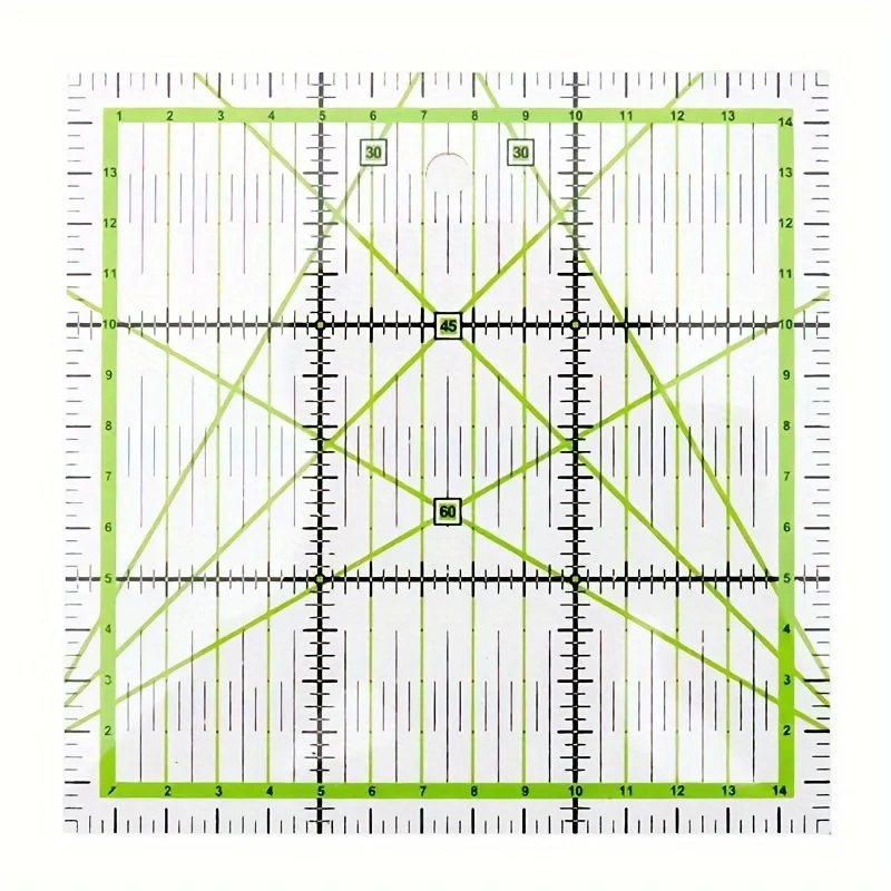 15x15cm Acrylic Square Quilting Ruler for DIY Sewing Clear Markings Fabric Cutting Patchwork Sewing And Handcrafting Tools