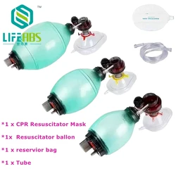 Artificial Resuscitator Emergency Ambu Bag Manual Resuscitator for First Aid Manual PVC Adult/Child Resuscitation Ambu Bags