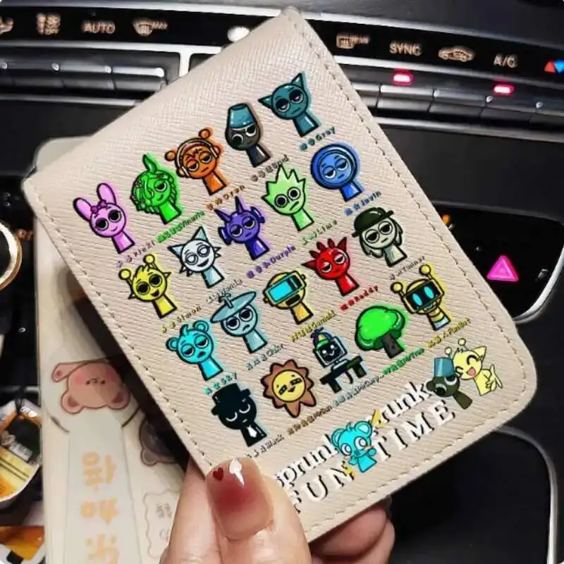 

Sprunki Fashion Wallet PU Purse Card Cash Holder Bag Cosplay Gift B2037 Anime