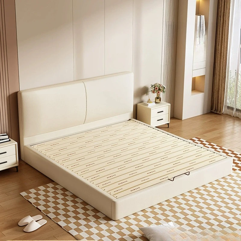 Simple Single Bed Modern Headboards Full Bedroom Queen Luxury Sleeping Bed European Design Letto Matrimoniale Unique Furniture