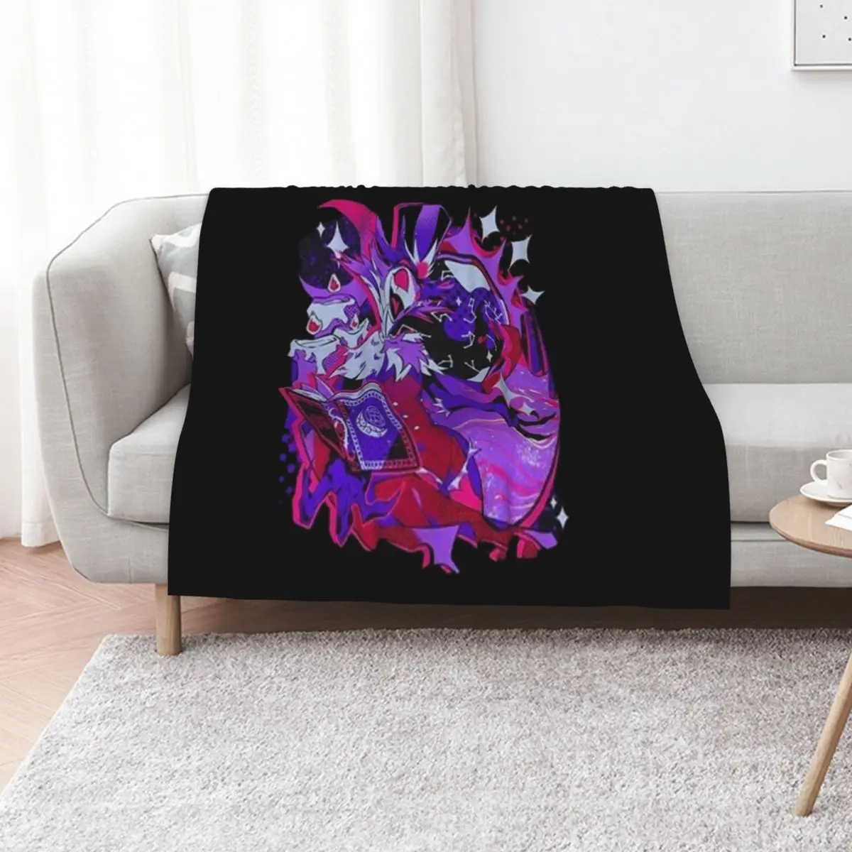 

Helluva Boss Stolas Throw Blanket Vintage Luxury St Soft Big Winter beds Blankets