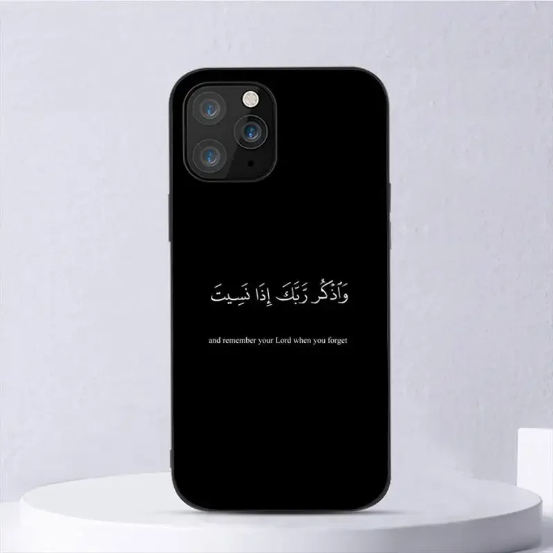 Quran Muslim Surah Ikhlas Islamic Quotes Phone Case For iPhone 11 12 Mini 13 14 Pro XS Max X 8 7 6s Plus 5 SE XR Shell