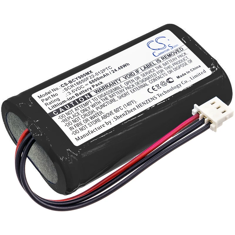 Replacement Battery for Bionet  Oximete OXY9 Wave SCR18650F22-012PTC 3.6V/mA