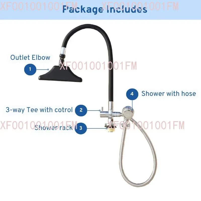 

Ceramic basin water circulation head therapy sprayer, salon hair wash basin with a waterfall shower head installed