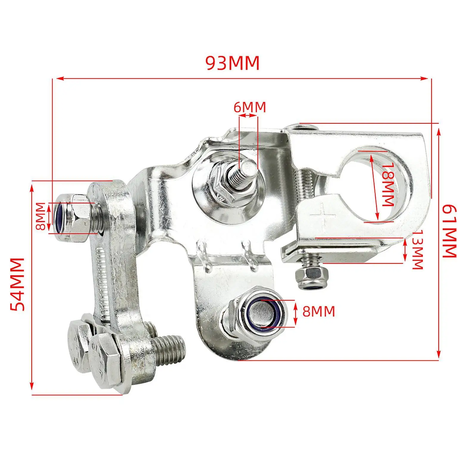 

Positive Battery Terminal Clamp Battery Accessories Stainless Steel Replacmenet for Edge 2011-2014 Mkx 2011-2015 Auto