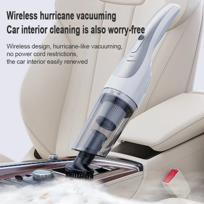 30000Pa Car Handheld Vacuum Cleaner Wireless Portable Handheld High-power 2 in 1 Smart Cordless Interior Accessories