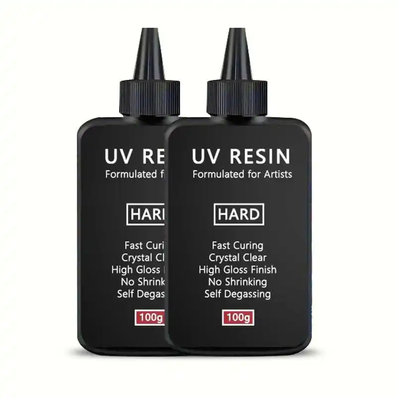 Kristalheldere harde UV-hars Verbeterde formule Ultraviolet snel uithardende hars voor het maken van sieraden, harde transparante zonne-uithardende hars