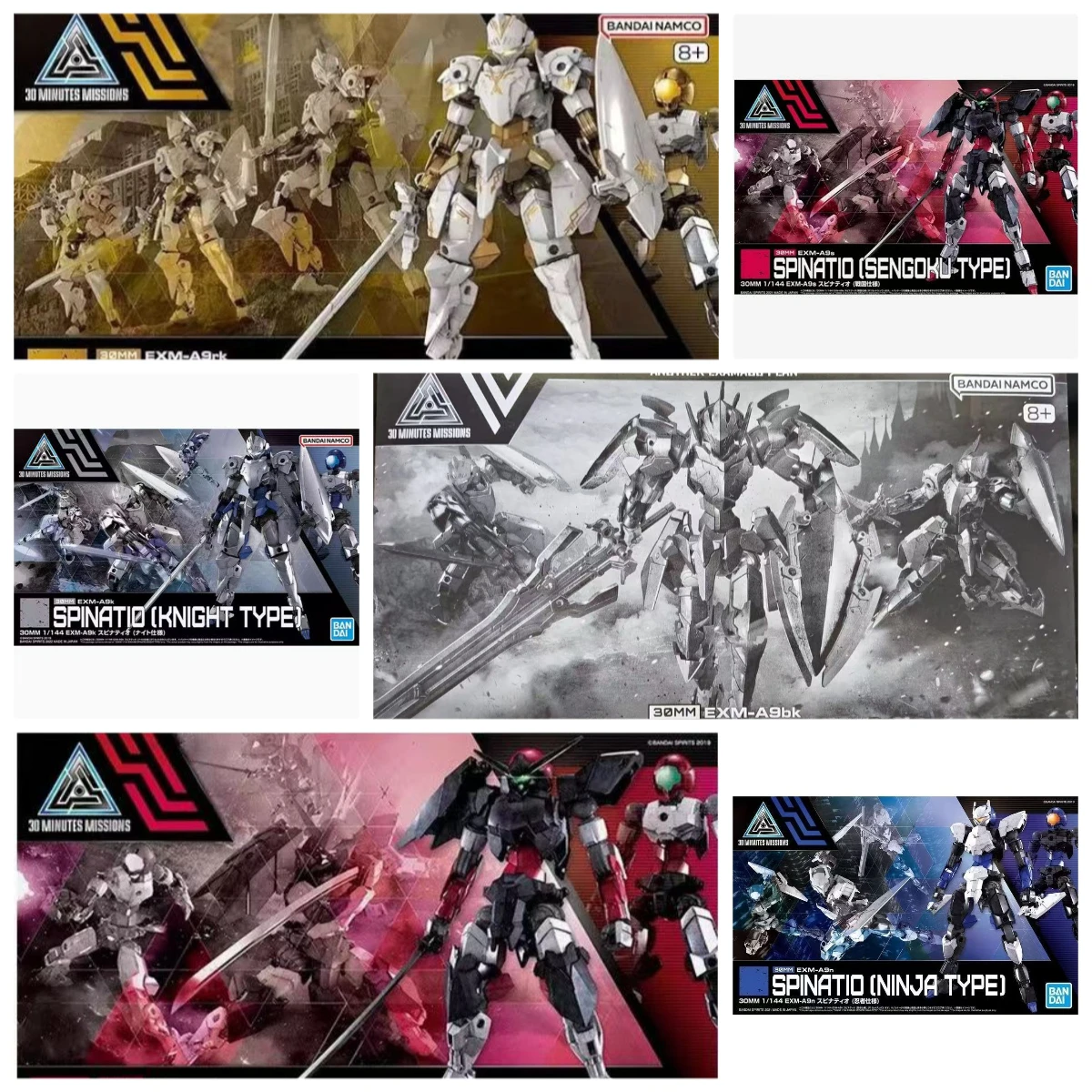 

In Stock BANDAI Genuine Original 30 Minute Series Spinatio Role Action Anime Figure collect Series of toys Assembly model