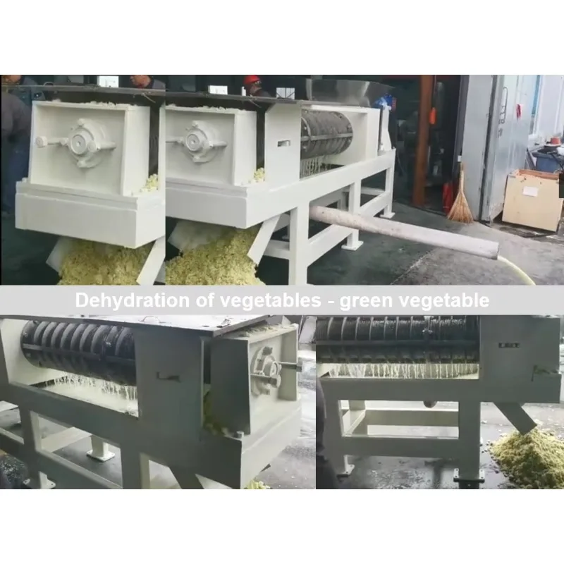 Industrial Screw Press Dewatering Machine Solid Liquid Separator for Fruit Vegetable Juicing  Food Waste Disposal