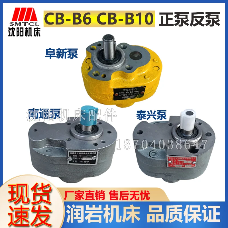 Shenyang Dalian CW6163CW6180 lathe matching oil pump CB-B6 gear oil pump gear pump positive and negative