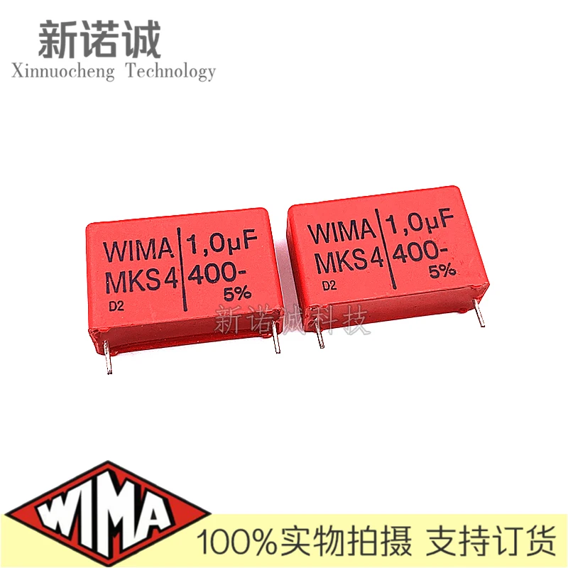 

10 шт./WIMA 105 400 В 1 мкф 400 в 1,0 мкФ MKP4 контактный аудио конденсатор 22,5