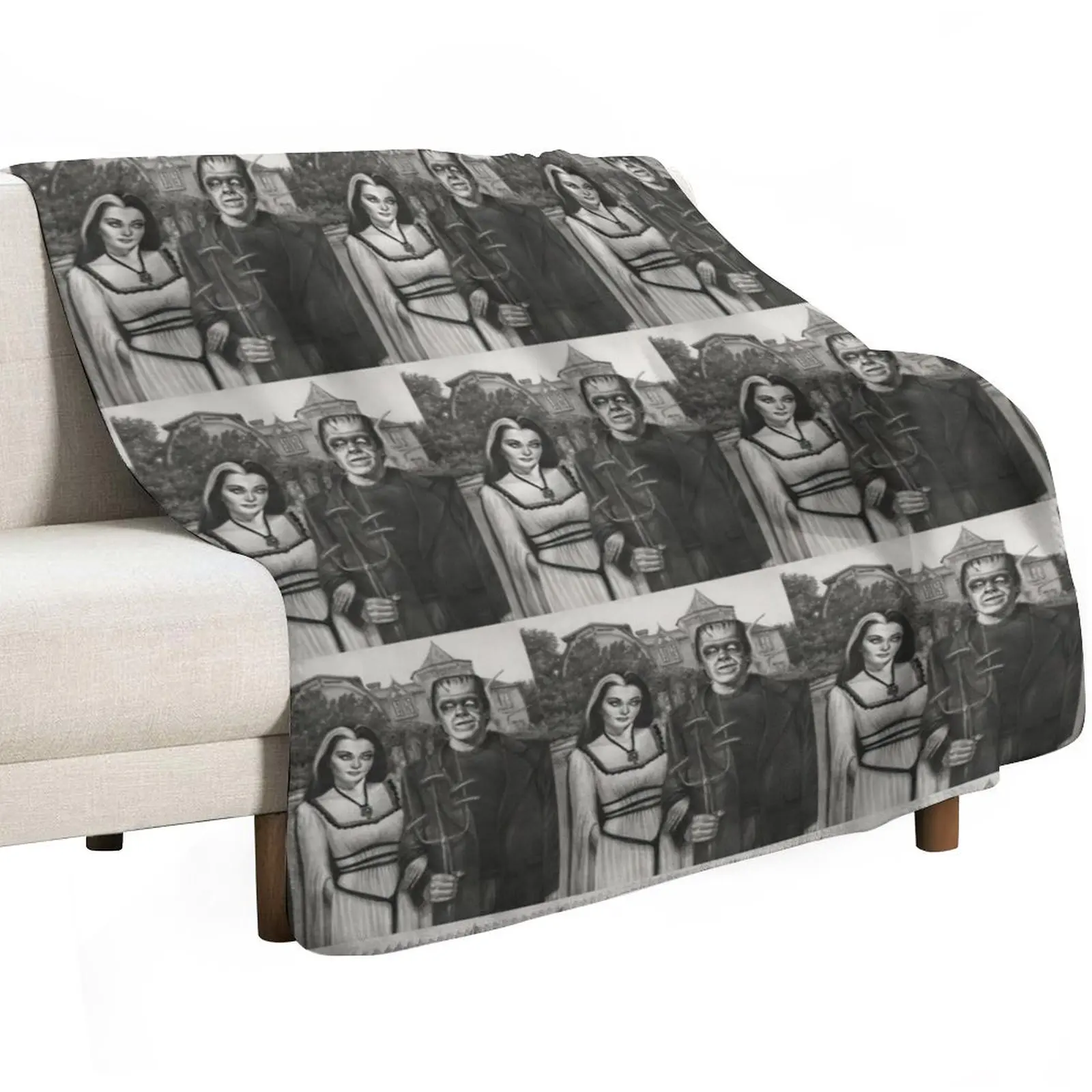Meet the Munsters Throw Blanket Beach Decorative Beds Sofas Decorative Throw Bed Fashionable Thermals For Travel Blankets 2