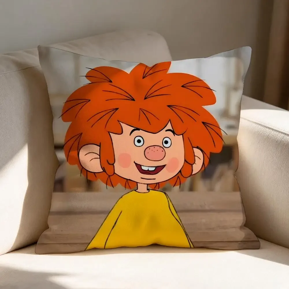 Eder Und Sein Pumuckl Cushion Cover Up‑to‑Date Basic Pillow Cover for Family Living Room Interior Decoration Cushion Shell