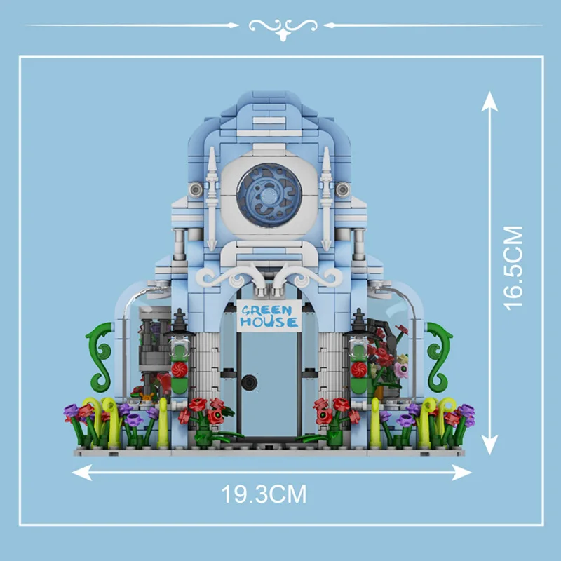 قالب الملك 1289 قطعة حديقة نباتية اللبنات المعماري نموذج طفل ألعاب تعليمية الحلي هدايا عيد الميلاد 16048 #4