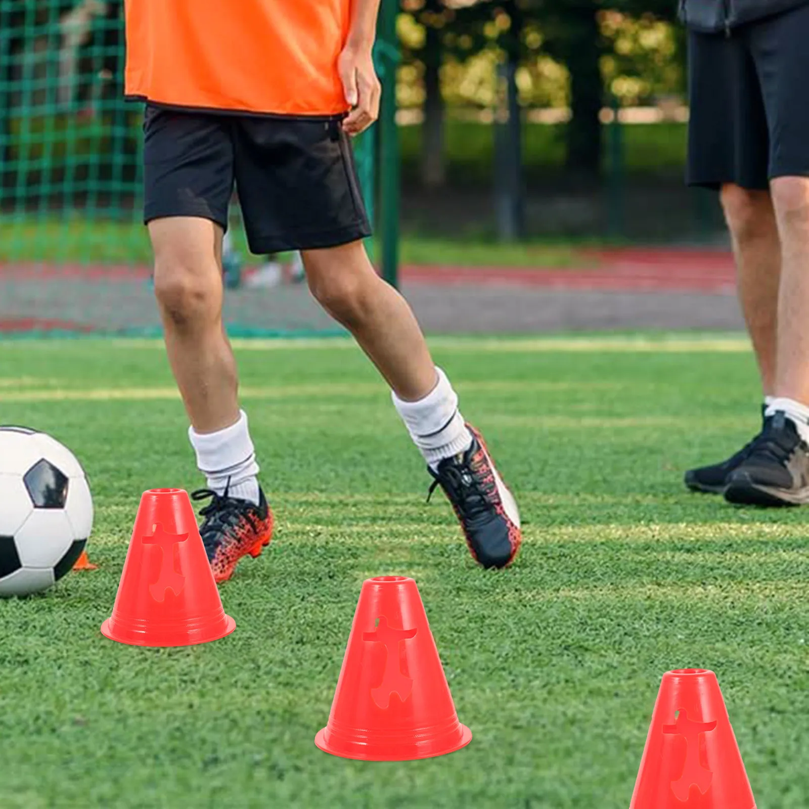 10Pcs Colorful Sports Cones Marking Cup Agility Drills Football Training Exercise Small Flat Bottom Cones Numbered Markers Cone